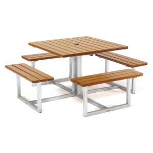 Stół piknikowy HJORTRON, 1740x1740x450 mm