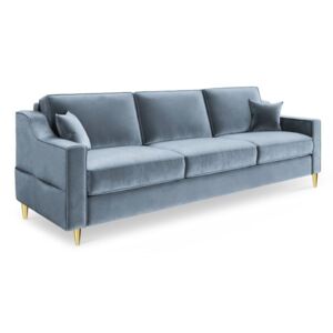 Jasnoniebieska 3-osobowa sofa rozkładana Mazzini Sofas Marigold