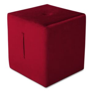 Czerwony puf Mazzini Sofas Margaret, 40x45 cm