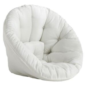 Biały fotel rozkładany odpowiedni na zewnątrz Karup Design OUT™ Nido White