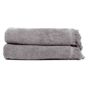 Zestaw 2 jasnoszarych ręczników ze 100% bawełny Bonami, 50x90 cm