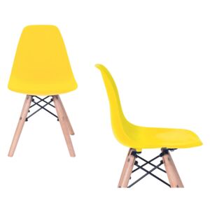 Krzesło dziecięce K-MILANO KIDS żółte
