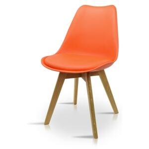 Designerskie krzesło K 1011 - kolor pomarańczowy