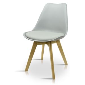 Designerskie krzesło K 1011 - jasno szary