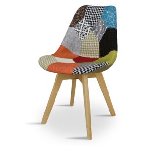 Nowoczesne krzesło tapicerowane K 1026 - patchwork