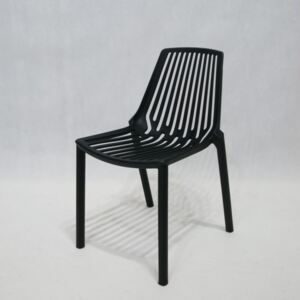 Nowoczesne krzesło z tworzywa do ogrodu i na taras K 1024 - kolor czarny