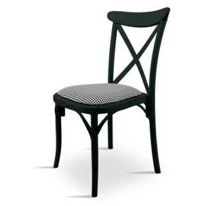 Krzesło z tworzywa do jadalni, kuchni, na taras, do ogrodu K 1028 + poduszka PEPITA - różne kolory