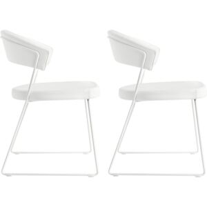 Designerskie i wygodne, ergonomiczne białe krzesła