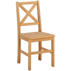 Praktyczne krzesła z sosny - komplet 2 sztuki