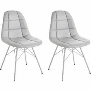 Eleganckie krzesła ze sztucznej skóry - 2 sztuki