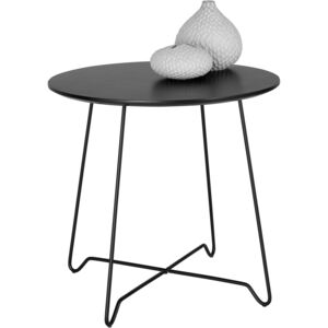 Minimalistyczny stolik w kolorze czarnym