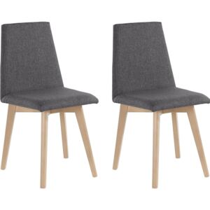 Krzesła szare, w skandynawskim stylu - 2 sztuki