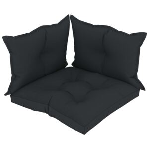 Poduszki na sofę z palet, 3 szt., antracytowe, tkanina