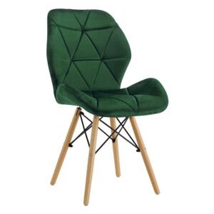 Krzesło BIG MILO velvet zielony