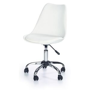Fotel biurowy STYLE FURNITURE Shell, biały, 49x42x82-92 cm