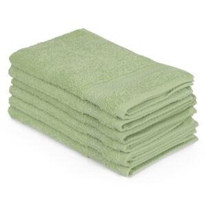 Zestaw 6 zielonych ręczników bawełnianych Madame Coco Lento Verde, 30x50 cm