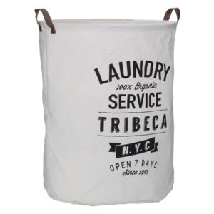 Biały kosz na pranie Premier Housewares Tribeca, 54 l