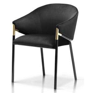 Nowoczesne krzesło La Coquette czarne