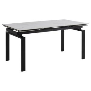 Stół rozkładany Huddersfield 240x76 cm biało-czarny