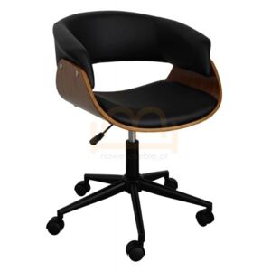 Krzesło obrotowe FB6-FX czarna ekoskóra