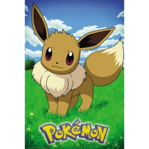 Plakat, Obraz Pokemon - Eevee, (61 x 91,5 cm)