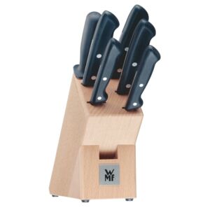 Komplet 6 noży ze stali nierdzewnej z blokiem kuchennym WMF Cromargan® Classic
