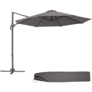 Tectake 403789 parasol przeciwsłoneczny daria - szary