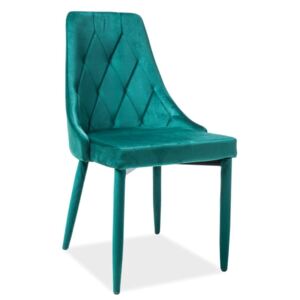 Krzesło TRIX VELVET zielone aksamit