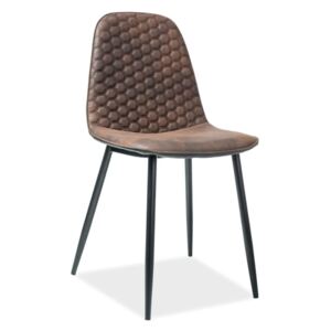Krzesło TEO D brązowe/czarne