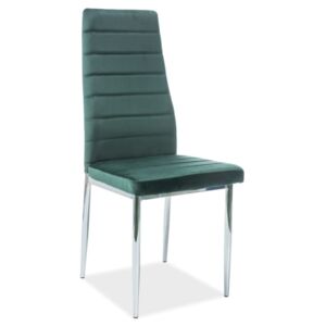 Krzesło H-261 VELVET zielone/chrom
