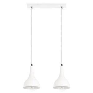 Lampa wisząca LAMPEX Alla 2, biała, 40 W, 80x40 cm