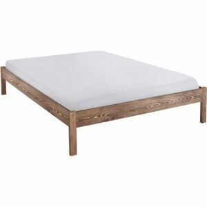 Minimalistyczne łóżko z drewna, 140x200 cm