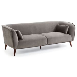 Sofa Olost 229x78 cm szara aksamit