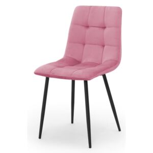 Krzesło tapicerowane Alexa w kolorze różowym