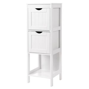 AmeliaHome - Minimalistyczna szafka łazienkowa Biała OSLO