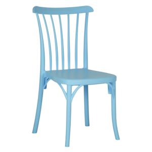 Krzesło z tworzywa do jadalni, kuchni, na taras, do ogrodu K 1006 - kolor błękitny
