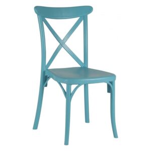 Krzesło z tworzywa do jadalni, kuchni, na taras, do ogrodu K 1005 - kolor turkusowy
