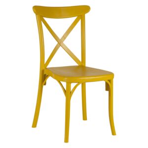 Krzesło z tworzywa do jadalni, kuchni, na taras, do ogrodu K 1005 - kolor oliwkowy