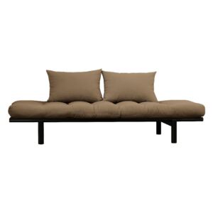 Sofa z brązowym pokryciem Karup Pace Black