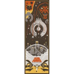 Plakat, Obraz Gwiezdne wojny cz I - Mroczne widmo, (53 x 158 cm)