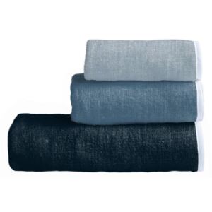 Zestaw 3 ręczników Linen Couture Toalla Blue Gardient