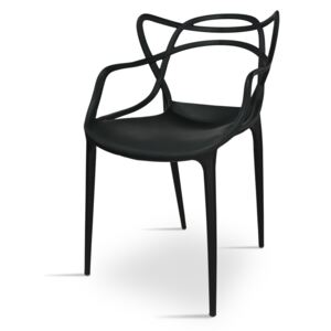 Nowoczesne krzesło do jadalni, salonu, inspirowane modelem Masters K 1002 - kolor czarny