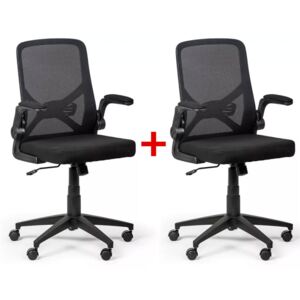 Fotel biurowy Flexi 1 + 1 GRATIS, czarny