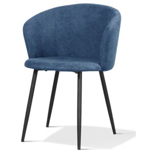 Krzesło szenilowe SOPHY niebieskie