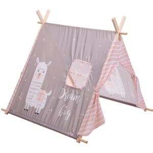 Namiot dla dzieci LAMA, 101x106x106 cm, różowy