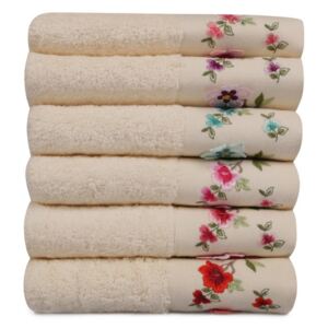 Zestaw 6 ręczników z czystej bawełny Russia, 50x90 cm
