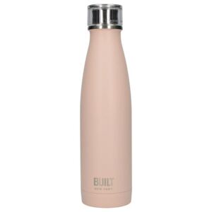 BUILT Perfect Seal Vacuum Insulated Bottle Stalowy termos próżniowy 0,5 l (Pale Pink)