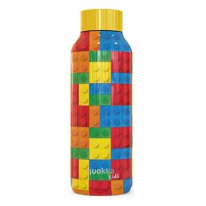 Quokka Solid Kids Butelka termiczna ze stali nierdzewnej 510 ml (Color Bricks)