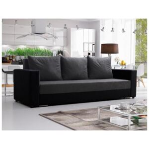 Klasyczna kanapa sofa Mojito szaro czarna