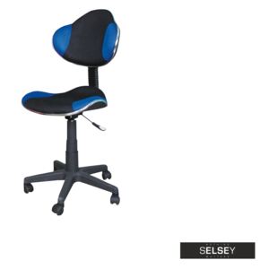 Fotel biurowy Morild czarno-niebieski